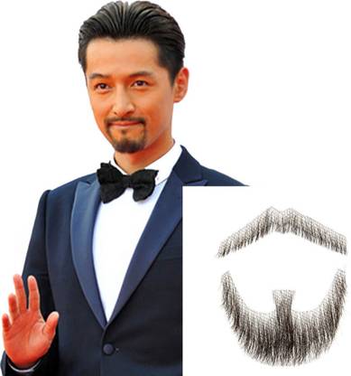 Ritzkart Human  Men's Artificial Beard and Mustache for Acting/Modeling Hair Extension