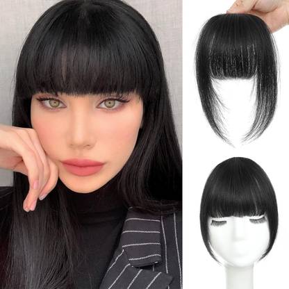 Getvock Lightweight Remy Human  Thin Bangs for a Natural Touch Hair Extension