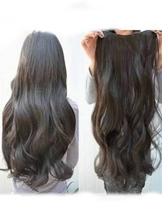 louis india Wavy dark brown clip in hair Hair Extension