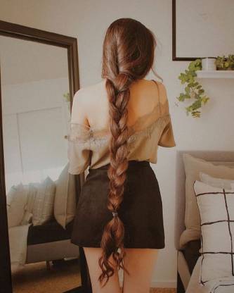 AmazBeri Parandi Choti for Women And Girl's Brown choti  Style For Hair Extension