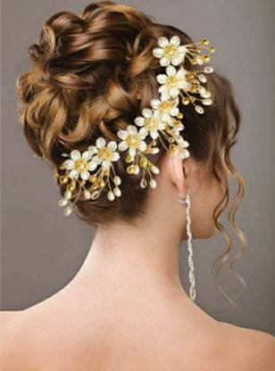 NANDITA Instant ready for wedding party function hair brooch pin Hair Extension
