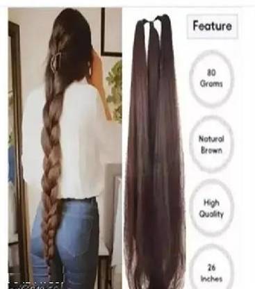 Views Nice Look Paranda Choti Colour 26 inch Instant Ready, Brown (Pack of 1) Hair Extension