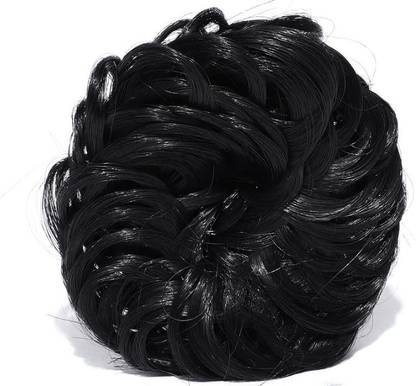 El Cabell Awesome Natural Black Brown Beautiful bun  Style Plan simple Hair Extension