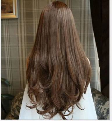 Blushia Beautuful Look Platinum Quality Brown Wavy 5 Clip In Hair Extension