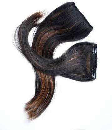 BELLA HARARO  2Clip-in Straight Side Bangs  16INCH Highlights Color-2Pcs Set Human Hair Extension