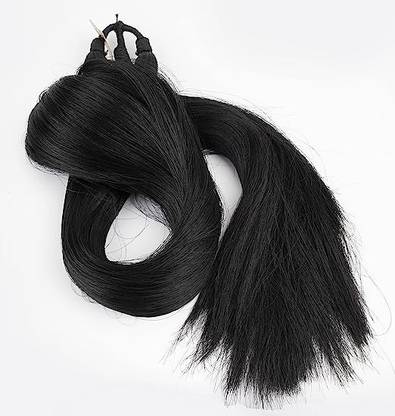 Hymaa Synthetic  Extensions Parandi Choti  For Women Parandi (Black) Hair Extension