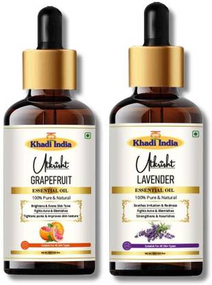 Utkrisht Khadi Grapefruit & Lavender Essential Hair Oil – Calm Scalp & Restore Shine Hair Oil