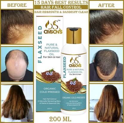 OMSONS Natural Flaxseed  Hair Oil