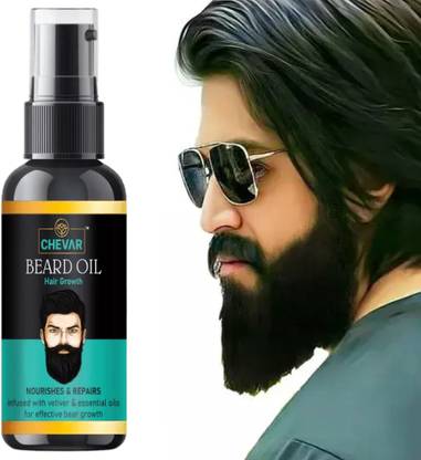 Chevar New & Powerful Beard Growth Formula – For faster and More Beard Growth Hair Oil