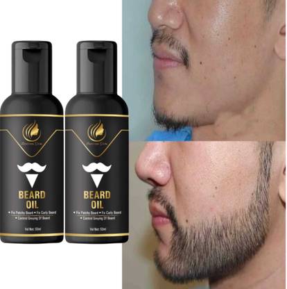 Lustrous Glow Men’s Beard Care Essential | Herbal Infused | Silky Smooth Finish| 10X Growth Hair Oil