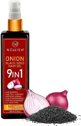 NEWISH Onion Black Seed For Hair Growth Hair Oil