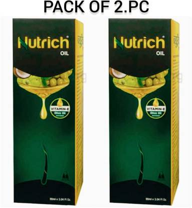 Nutrich VITAMIN-E OLIVE HAIR OIL 200ML PACK OF 2 Hair Oil