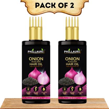 Phillauri Onion black seed hair oil for Hair Regrowth and Hair Fall Control Hair Oil