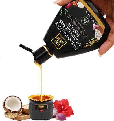 TRU HAIR Fermented Rice & Coconut Milk Oil with Tru Heater Hair Oil