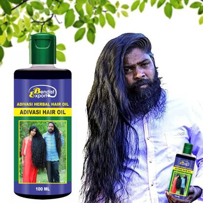 bendist export Adivasi HAIR OIL FOR All Type of Hair Problem Herbal Growth Hair Oil (100 ml) Hair Oil