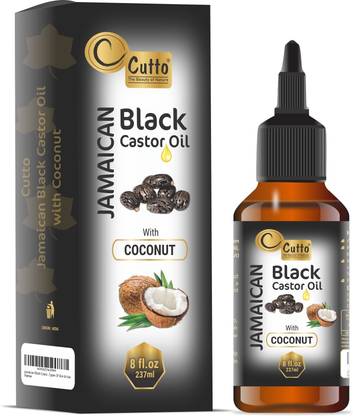 cutto Jamaican Black Castor Oil with Coconut Oil (237 Ml) Hair Oil