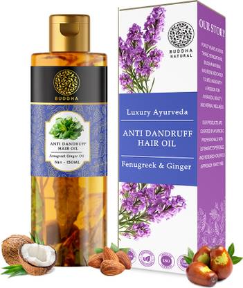 buddha natural Anti Dandruff Hair Oil - (150 ml) Controls Dandruff and Revitalizes Hair Hair Oil
