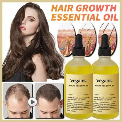 Veganic Natural Hair growth oil for Scalp Cleansing Hair Hair Oil