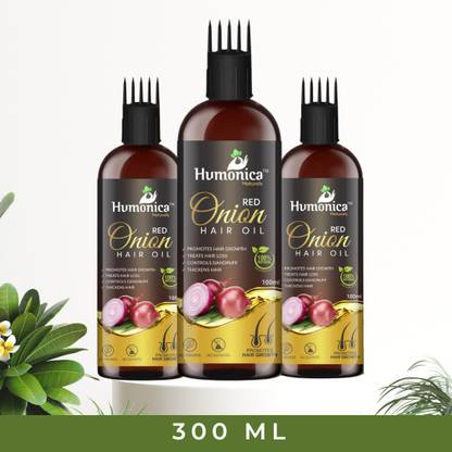 Humonica Red Onion Oil For Hair Fall Treatment Pack of 3 Hair Oil
