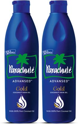 Parachute Advansed Gold Coconut Hair Oil with Vitamin-E for Long, Strong & Gorgeous Hair Hair Oil  (800 ml) at Rs. 306