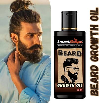 smartdrops Beard Growth Tonic & Gummies (30 Days Pack) | Thickens & Improves Beard Density Hair Oil