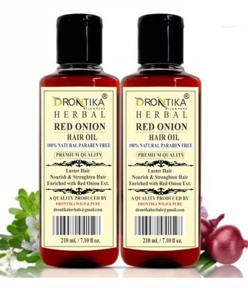 drontika NATURAL Herbal Red Onion Hair Oil / Anti Hair Fall Hair Oil