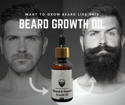 KRISHNAVI Beard Growth Oil - Beard Growth With Natural Oils, No Chemicals Hair Oil