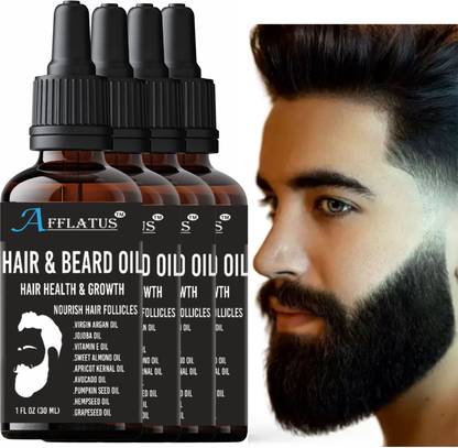 Afflatus 100% Natural Beard Growth Oil - No SLS, No Paraben Hair Oil