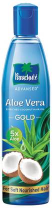 Parachute Advansed Aloe Vera Enriched Coconut Gold, 5X , Makes Sooperr Soft Hair Oil