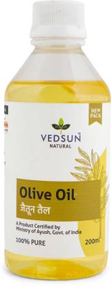 vedsun Olive Oil 100% pure for Baby Massage, Skincare & Face Scars Hair Oil