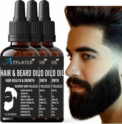 Afflatus 100% Natural Beard Growth Oil - No SLS, No Paraben Hair Oil