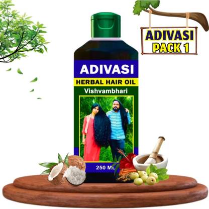 Adivasi Herbal Primium Hair Growth Oil Hair Fall Control 3 Month Courses Hair Oil