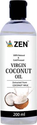 GreeNeem Zen Virgin Cold-Pressed Coconut Oil | For Skin & Hair Health, Oil Pulling Hair Oil