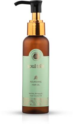 SoulTree Nourishing Hair Oil with Methika, Bhringraj & Virgin Coconut Hair Oil
