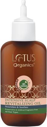 Lotus Organics+ Intensive Scalp Revitalizing | Nourishes & Soothes The Scalp |All Types Hair Oil