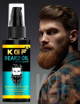 KGF Beard Growth Oil - Grow A Thicker Fuller Beard, Fill in Patches Hair Oil