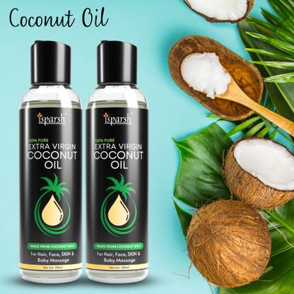 isparsh 100% Pure Organic Extra Virgin Coconut Oil Hair Oil