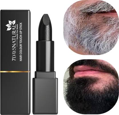 7days natural Instant Hair beard Colour Touch Up Stick - Natural Black Root Touch Up , black