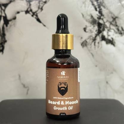 NAIRUVEE Men Beard & Mooch Growth Oil - 30ml, No Harmful Chemicals Hair oil Hair Oil