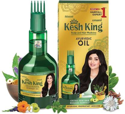 Kesh King Gold Ayurvedic Hair Oil with 21 Herbs and Gro-Biotin Hair Oil
