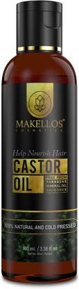 Makellos Castor oil 100% Pure & Cold-Pressed Hair Oil for Hair,Skin,Eyebrows&Nails(100ml) Hair Oil