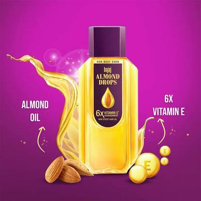BAJAJ ALMOND DROPS Non STICKY HAIR OIL 95 ML X 2 Hair Oil