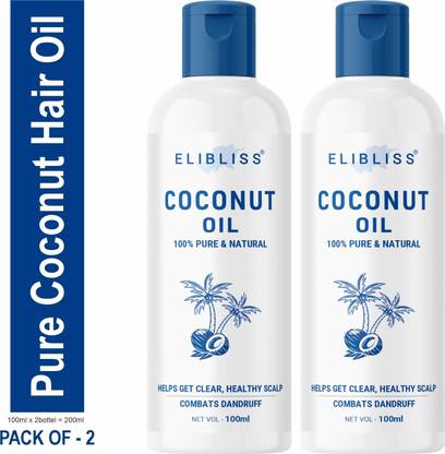 ELIBLISS Nourish and Shine: Unleash the Benefits of Coconut Hair Oil Pack of 2 Hair Oil