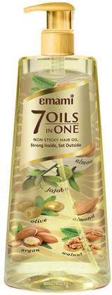 EMAMI 7 Oils in One Hair Oil | Makes Hair 20x Stronger and Manageable Hair Oil ,650ML Hair Oil