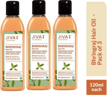 JIVA AYURVEDA Bhringraj Hair Oil - Ayurvedic Nourishing Formula Hair Oil