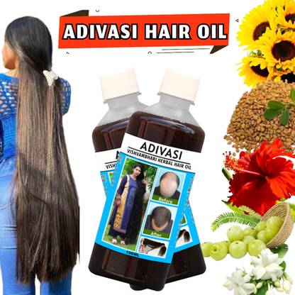 Vishvambhari Thulsi & Kasturi Hair oil for Healthier ,Controls damaged scalp Hair Oil