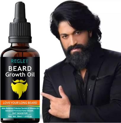 REGLET 100% Natural Beard Growth Oil- For Stimulating fast Beard Growth Hair Oil