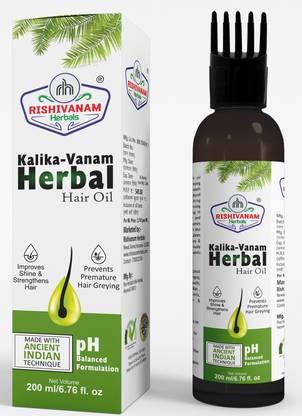 Rishivanam Herbals Kalika Hair Oil Make Your Hair Naturally Darker, Prevents Greying  Hair Oil