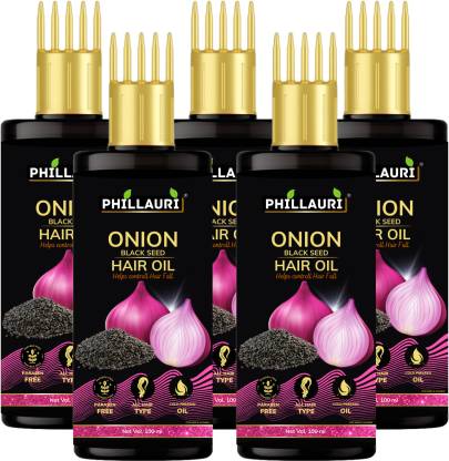 Phillauri Onion black seed hair oil for Hair Regrowth and Hair Fall Control Hair Oil