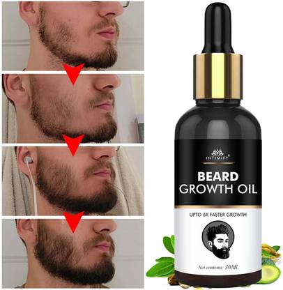 INTIMIFY Beard Growth Oil For Stronger & Thicker Beard Hair Oil